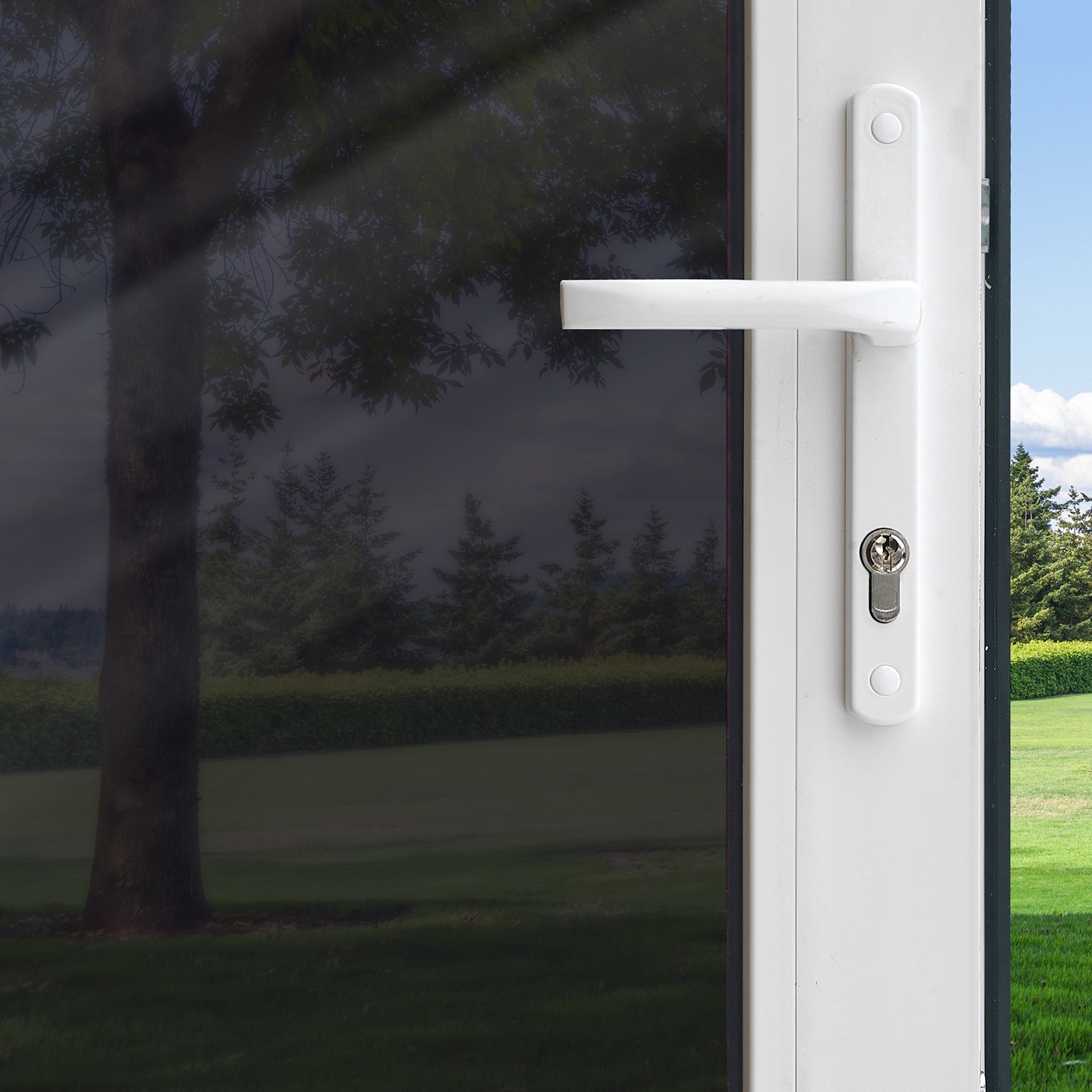 slide 6 of 6, GILA Black 36-in x 78-in Static Cling Privacy-control Window Film, 1 ct