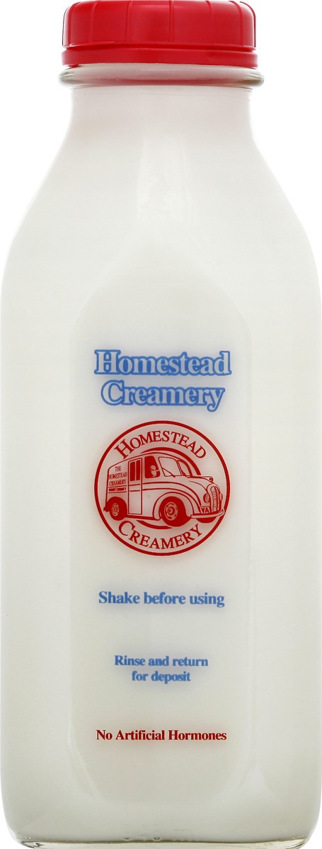 slide 1 of 9, Homestead Creamery Milk 1 qt, 1 qt