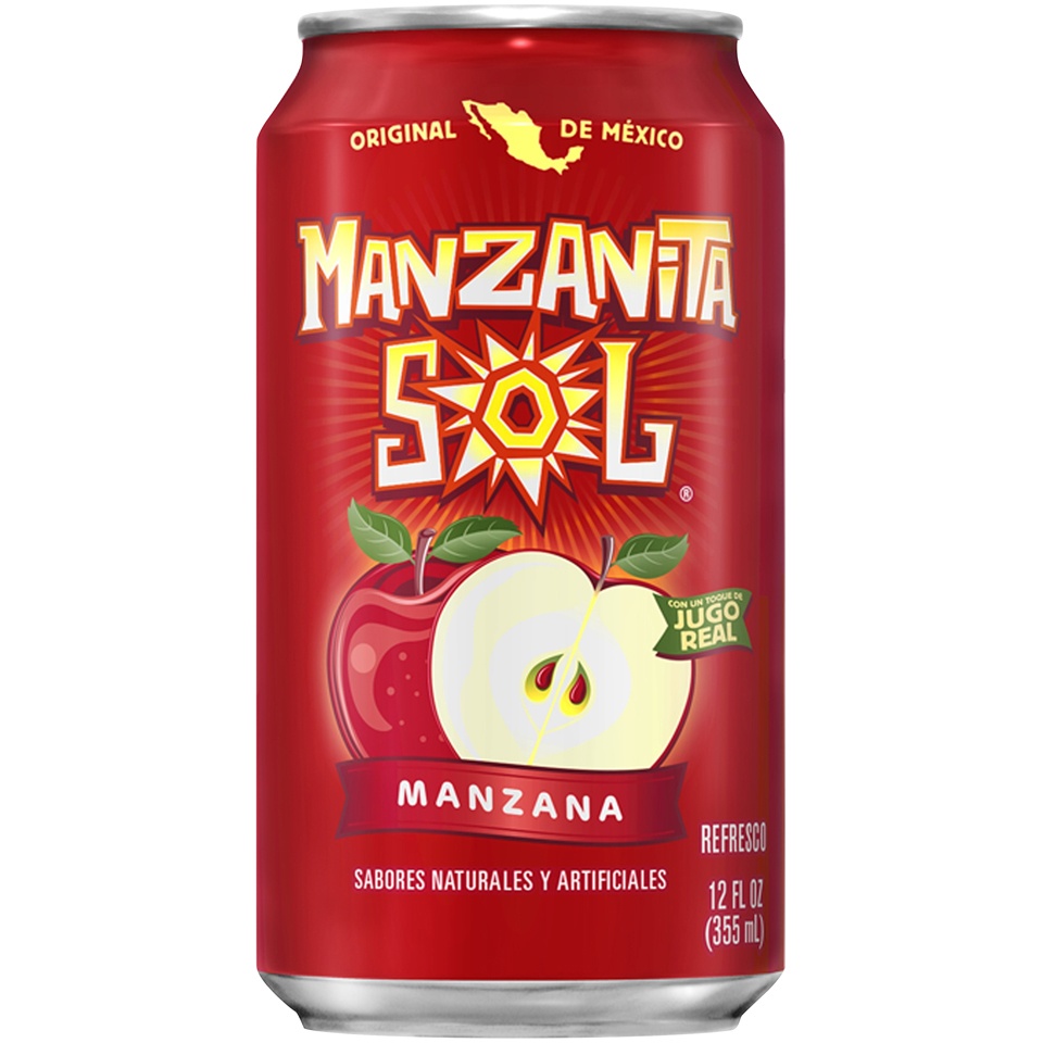 slide 2 of 4, Manzanita Sol Apple Soda 12 ea, 12 ct