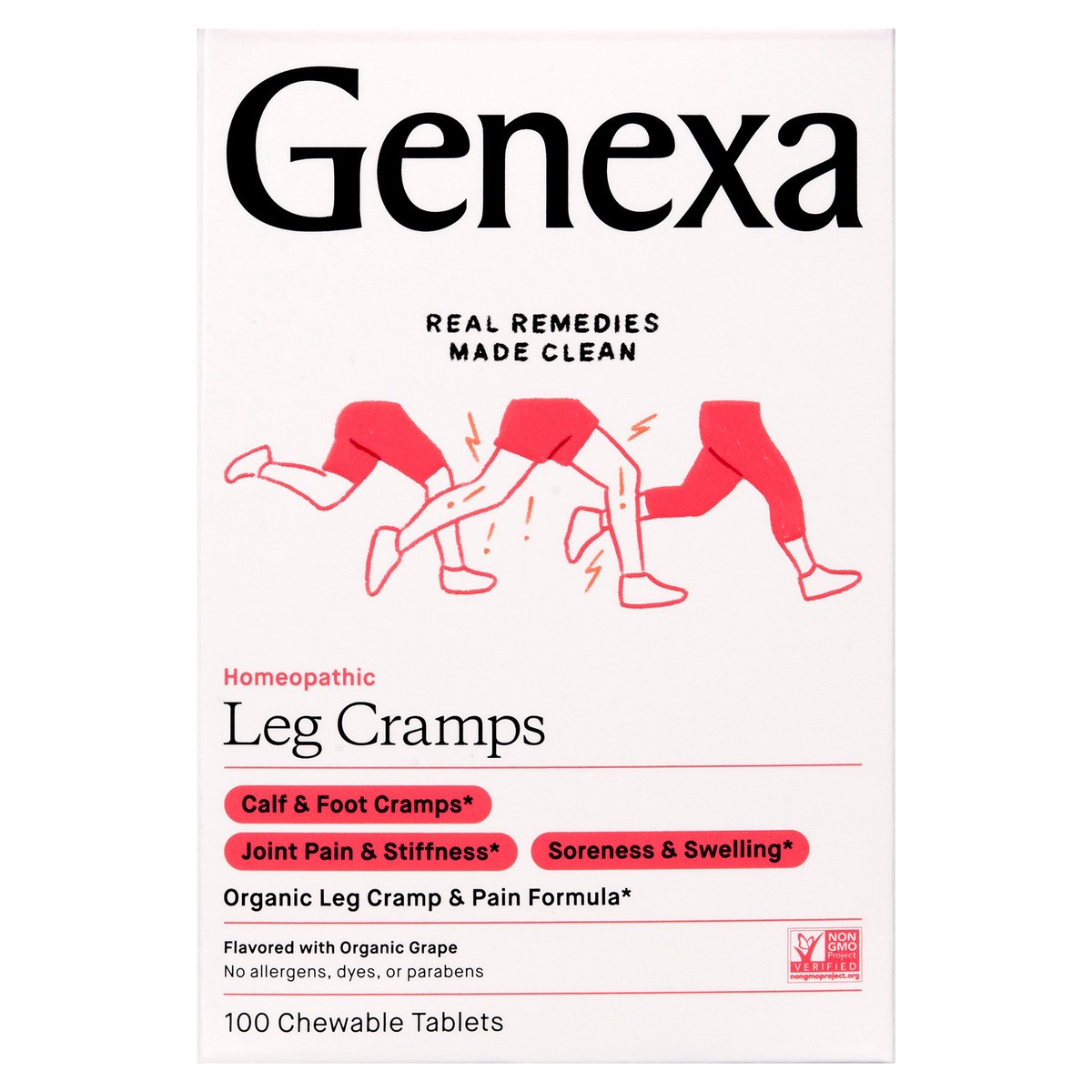 slide 1 of 8, Genexa Leg Cramp Relief, 100 ct