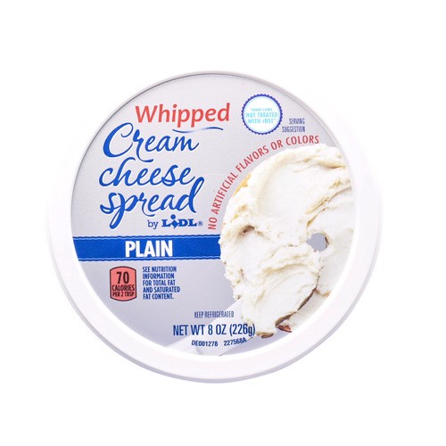 slide 1 of 1, whipped cream cheese spread, plain, 8 oz