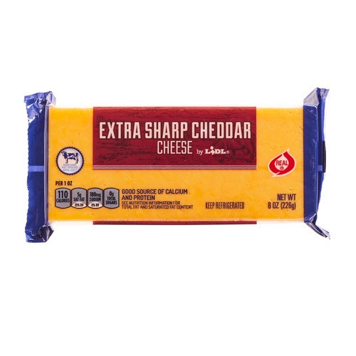 slide 1 of 1, extra sharp cheddar cheese block, 8 oz