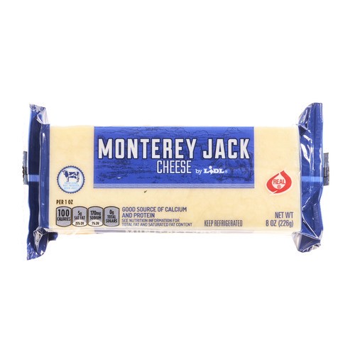 slide 1 of 1, Monterey Jack cheese block, 8 oz