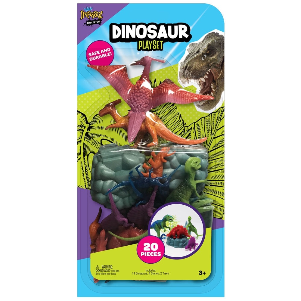 slide 1 of 1, Ja-Ru Dinosaur Playset Toy, 20 ct