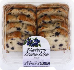 Olson's Baking Co. Creme Cake, Blueberry, Sliced