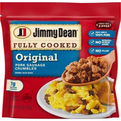 Jimmy Dean Fully Cooked Original Breakfast Sausage Crumbles, 9.6 oz