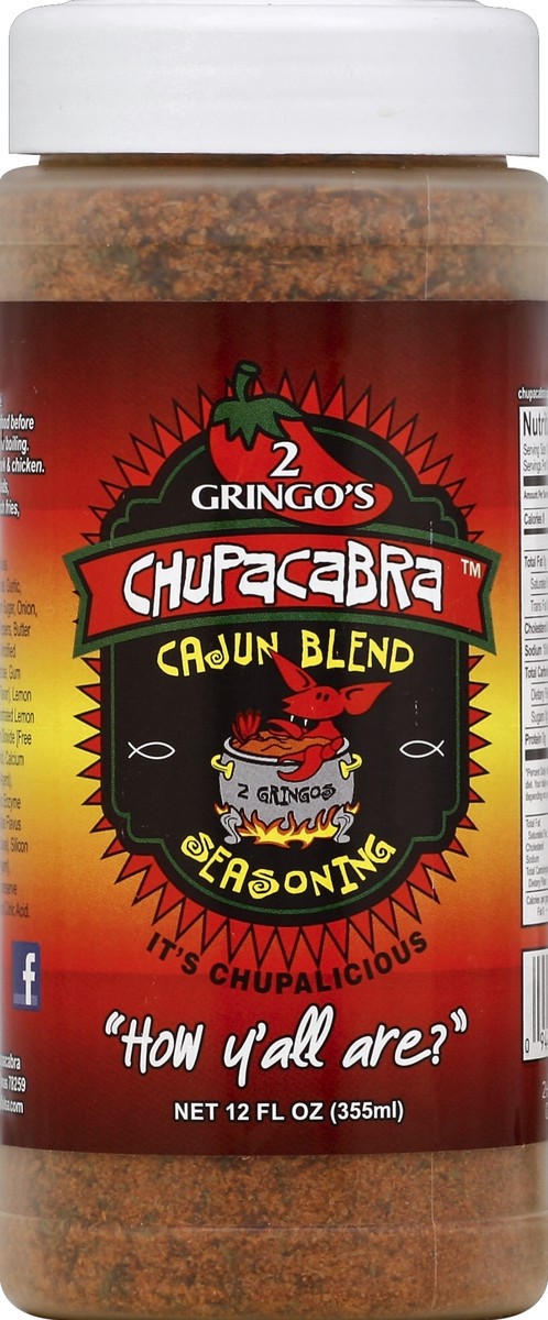 slide 2 of 2, 2 Gringo's Chupacabra Cajun Blend Seasoning, 12 oz