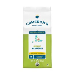 Cameron's Organic Nicaraguan Dark Roast Whole Bean Coffee