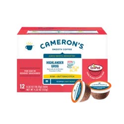 Cameron's Light Roast Eco Pod Highlander Grog Coffee 12 ea