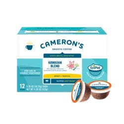 Cameron's Specialty Coffee Premium Kona Blend Light Roast Single Serve Pods - 12 ct