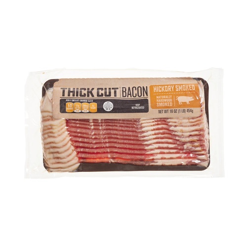 slide 1 of 1, Lidl thick cut hickory smoked bacon, 16 oz