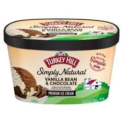 Turkey Hill Simply Natural Premium Vanilla Bean & Chocolate Ice Cream 1.44 qt