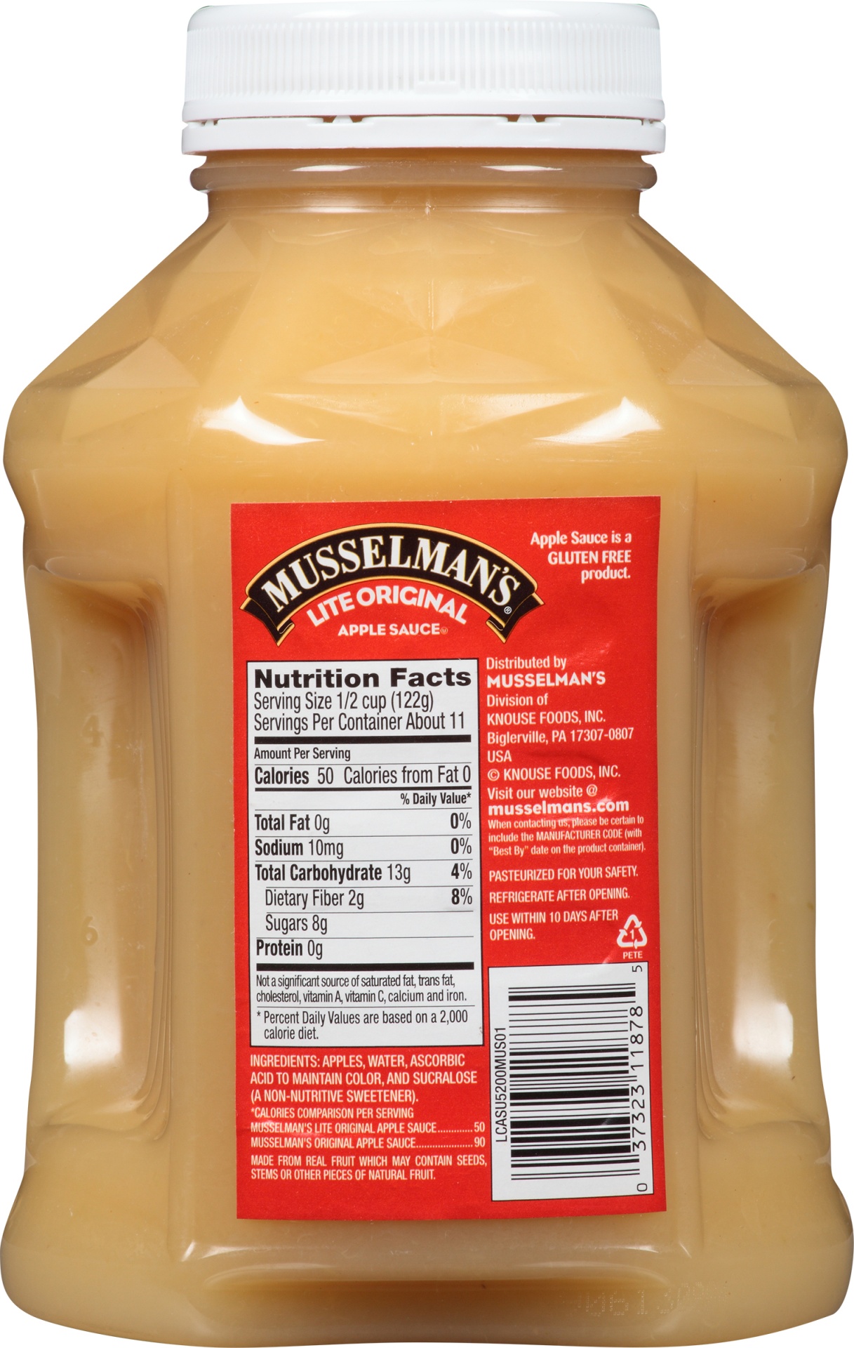 slide 4 of 6, Musselman's Lite Original No Sugar Added Applesauce, 46 oz