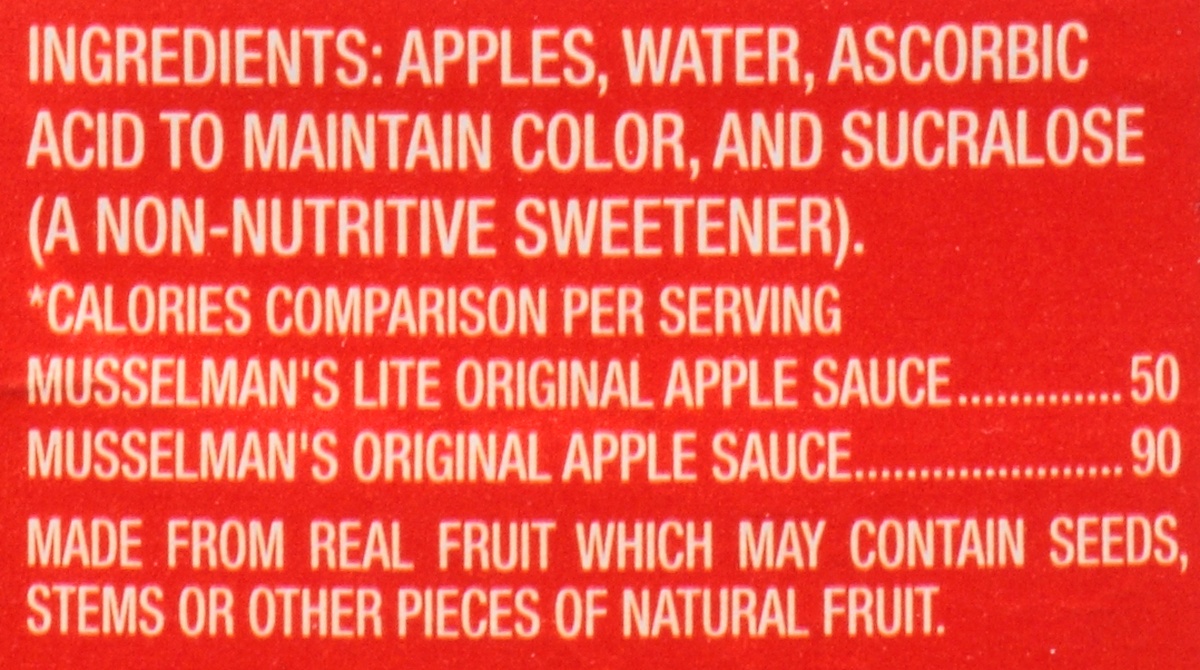 slide 6 of 6, Musselman's Lite Original No Sugar Added Applesauce, 46 oz