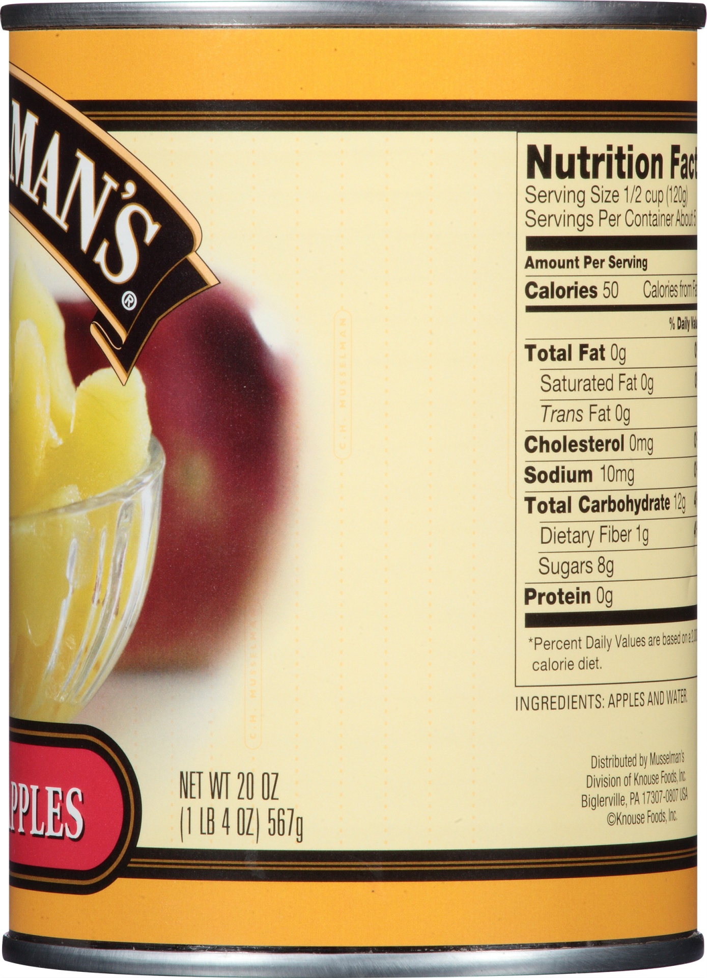 slide 3 of 6, Musselman's Musselmann's Sliced Apples, 20 oz