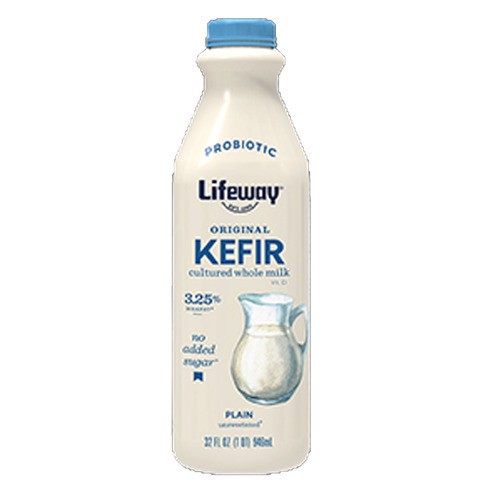 slide 1 of 1, Lifeway® kefir cultured lowfat milk, plain, 32 fl oz