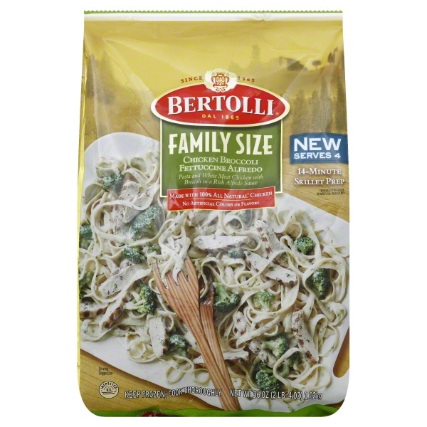 slide 1 of 1, Bertolli Family Size Chicken Broccoli Alfredo Skillet, 36 oz