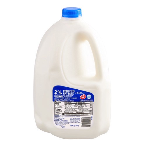 slide 1 of 1, 2% reduced fat milk, 1 gal