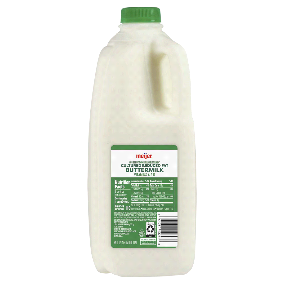 slide 1 of 5, Meijer Buttermilk, 1/2 gal