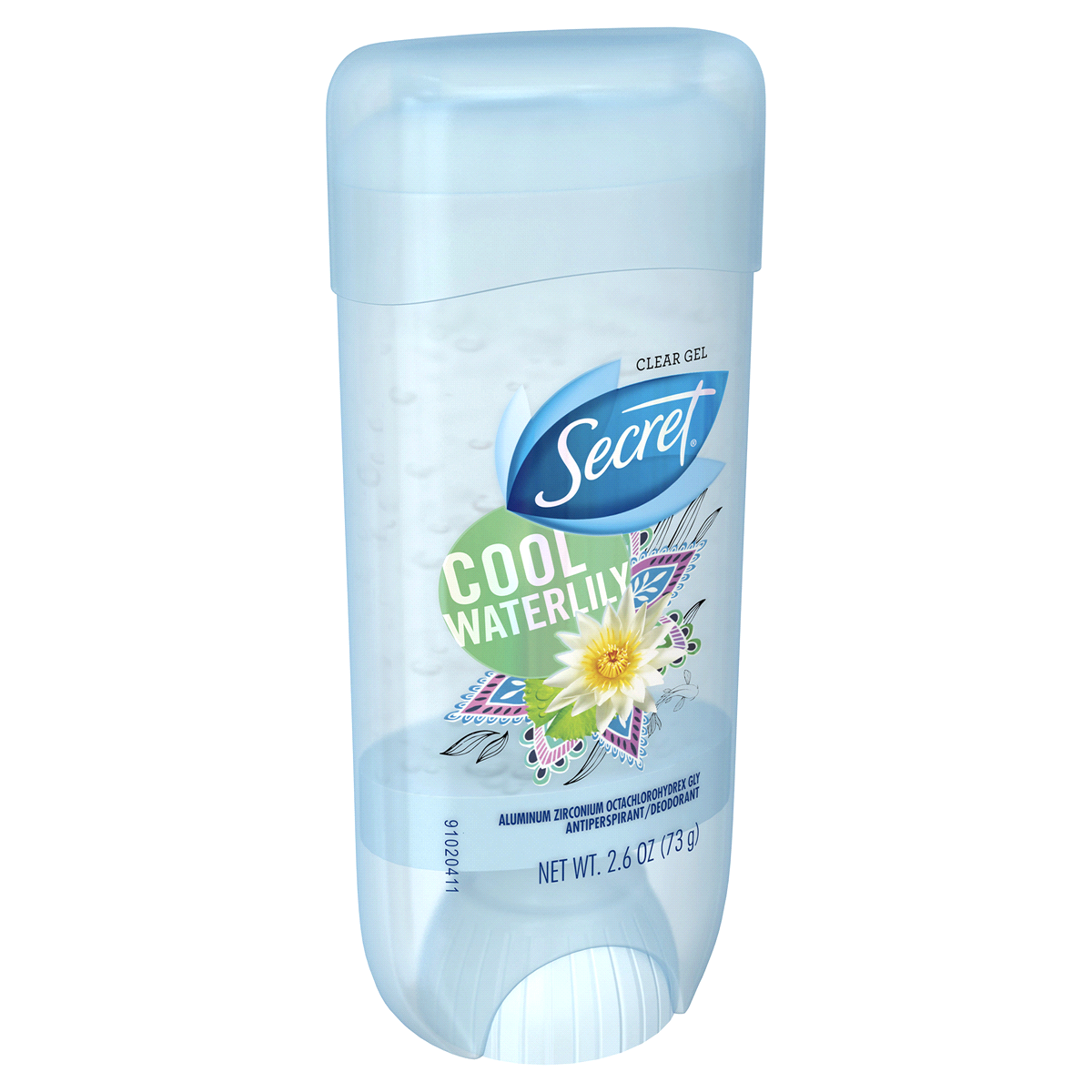 slide 2 of 4, Secret Fresh Clear Gel Antiperspirant and Deodorant for Women, Waterlily Scent, 2.6 oz, 2.6 oz