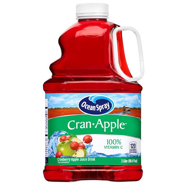 slide 1 of 4, Ocean Spray Cran-Apple™ Cranberry Apple Juice Drink, 101.4 Fl Oz Bottle, 101.40 fl oz