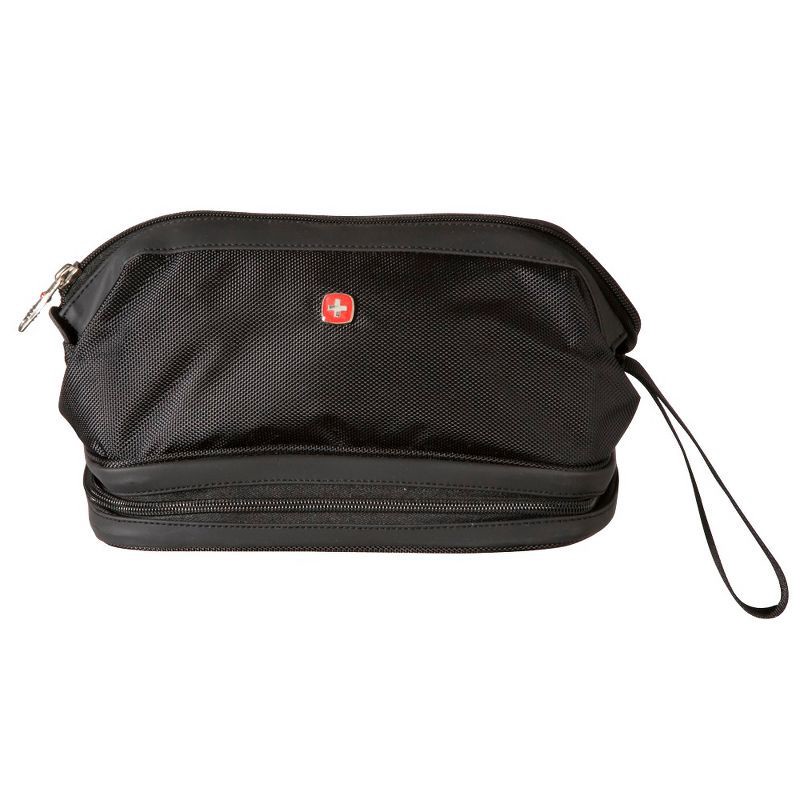 slide 1 of 4, SWISSGEAR Deluxe Travel Dopp Kit - Black, 1 ct