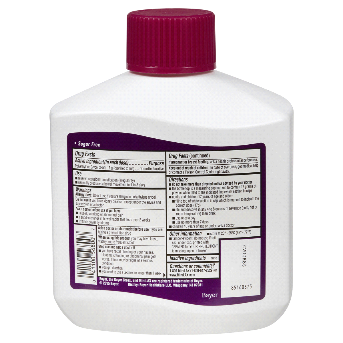 slide 4 of 4, MiraLax Laxative Powder for Gentle Constipation Relief 45 Days - 26.9oz, 26.9 oz