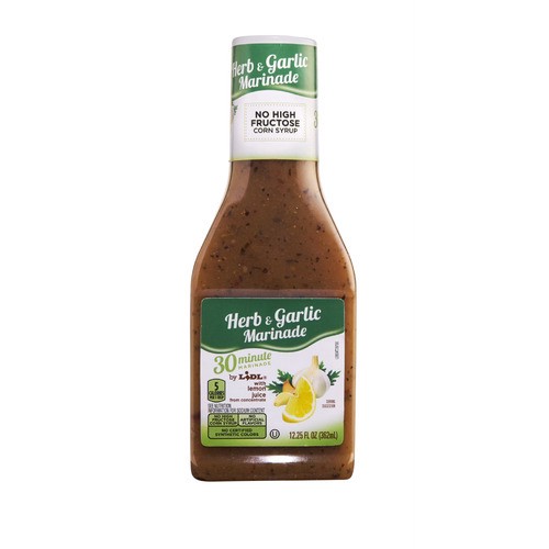 slide 1 of 1, 30 minute marinade, herb & garlic, 12.25 fl oz