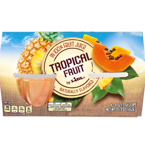 slide 1 of 1, fruit cups, tropical fruit, 15.9 oz