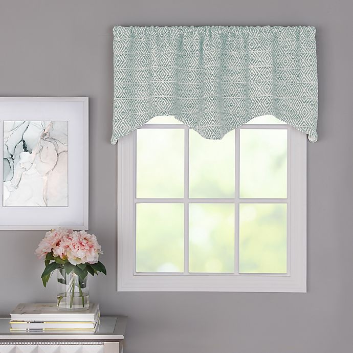 slide 1 of 2, Kenroy Home Grant Window Valance - Green, 1 ct