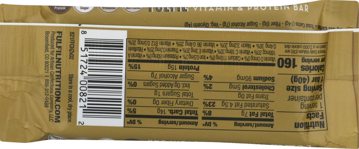slide 7 of 13, FULFIL Chocolate Hazelnut Flavored Protein Bar, 1.41 oz, 1.41 oz