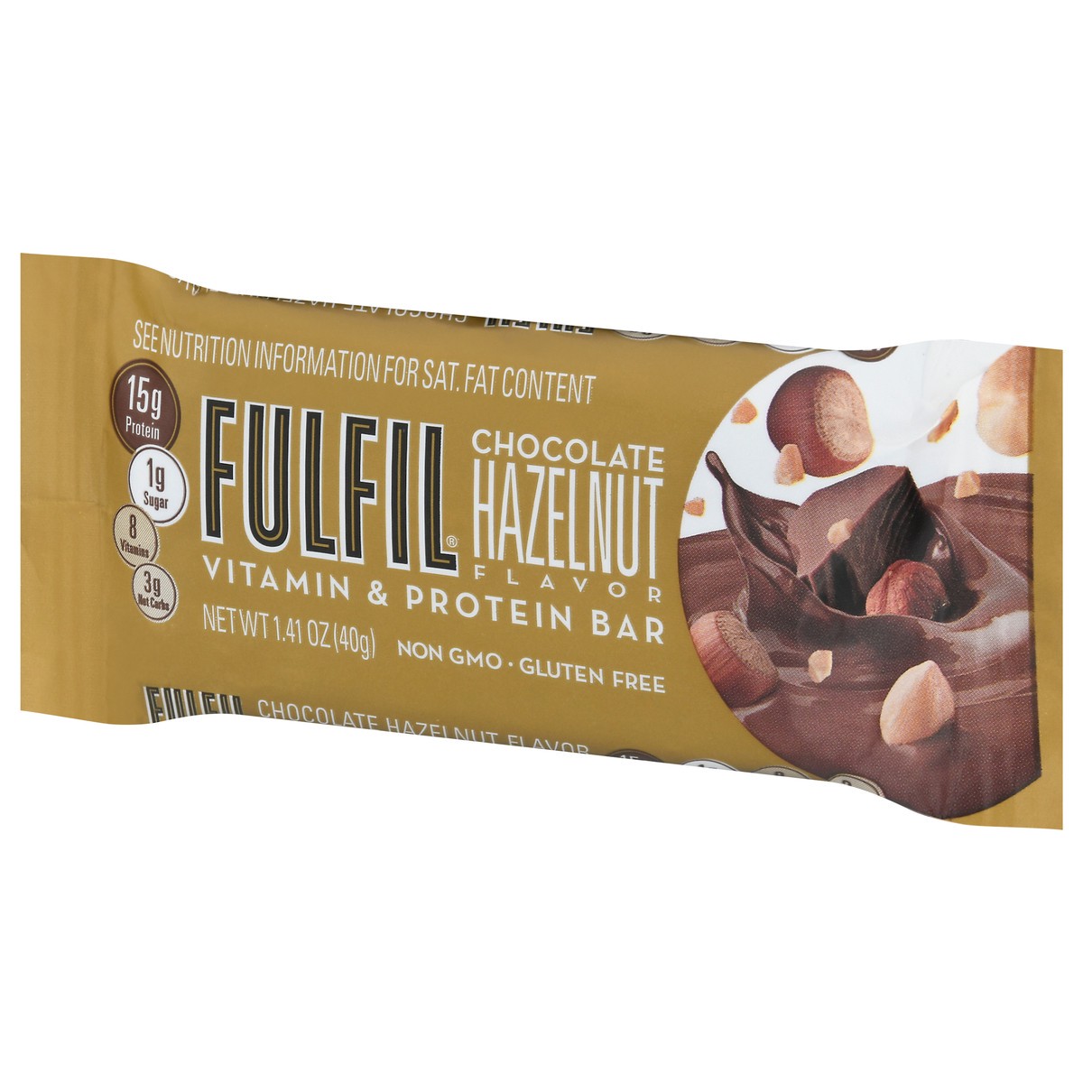 slide 8 of 13, FULFIL Chocolate Hazelnut Flavored Protein Bar, 1.41 oz, 1.41 oz
