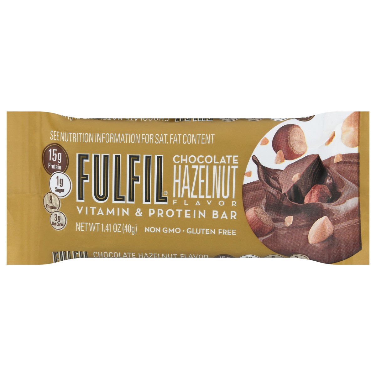 slide 6 of 13, FULFIL Chocolate Hazelnut Flavored Protein Bar, 1.41 oz, 1.41 oz