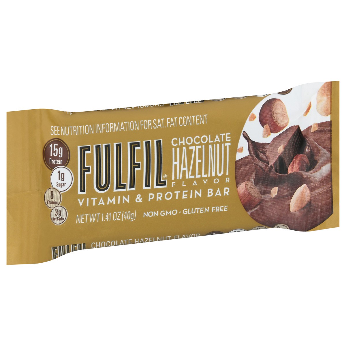 slide 5 of 13, FULFIL Chocolate Hazelnut Flavored Protein Bar, 1.41 oz, 1.41 oz
