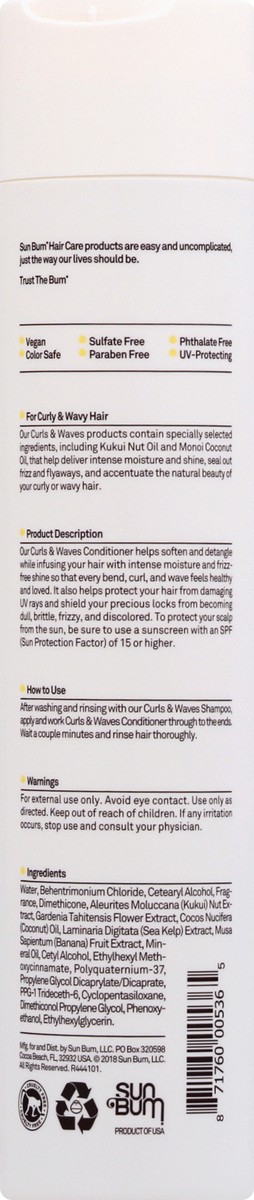 slide 7 of 12, Sun Bum Curls Conditioner - 10oz, 10 fl oz