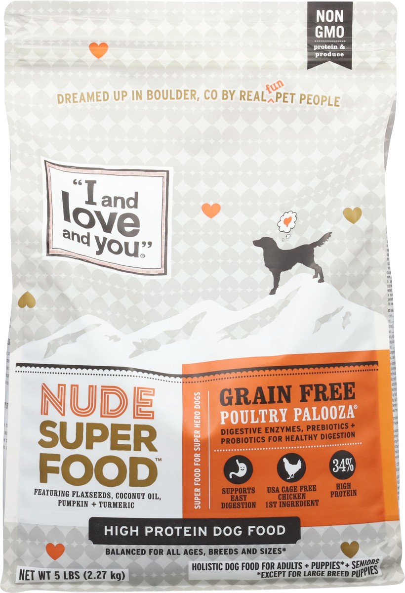 slide 6 of 15, I and Love and You Grain Free Poultry Palooza Dog Food 5 lb, 5 lb