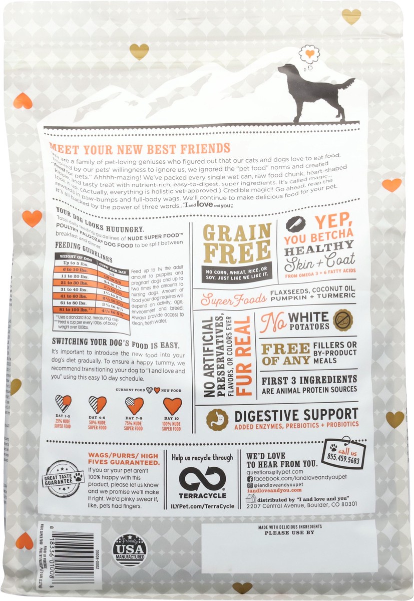 slide 14 of 15, I and Love and You Grain Free Poultry Palooza Dog Food 5 lb, 5 lb