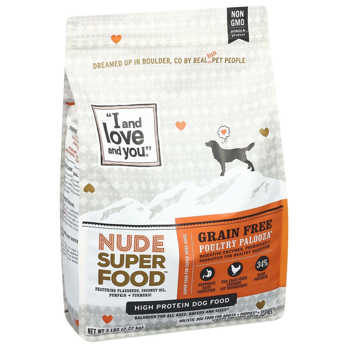 slide 4 of 15, I and Love and You Grain Free Poultry Palooza Dog Food 5 lb, 5 lb