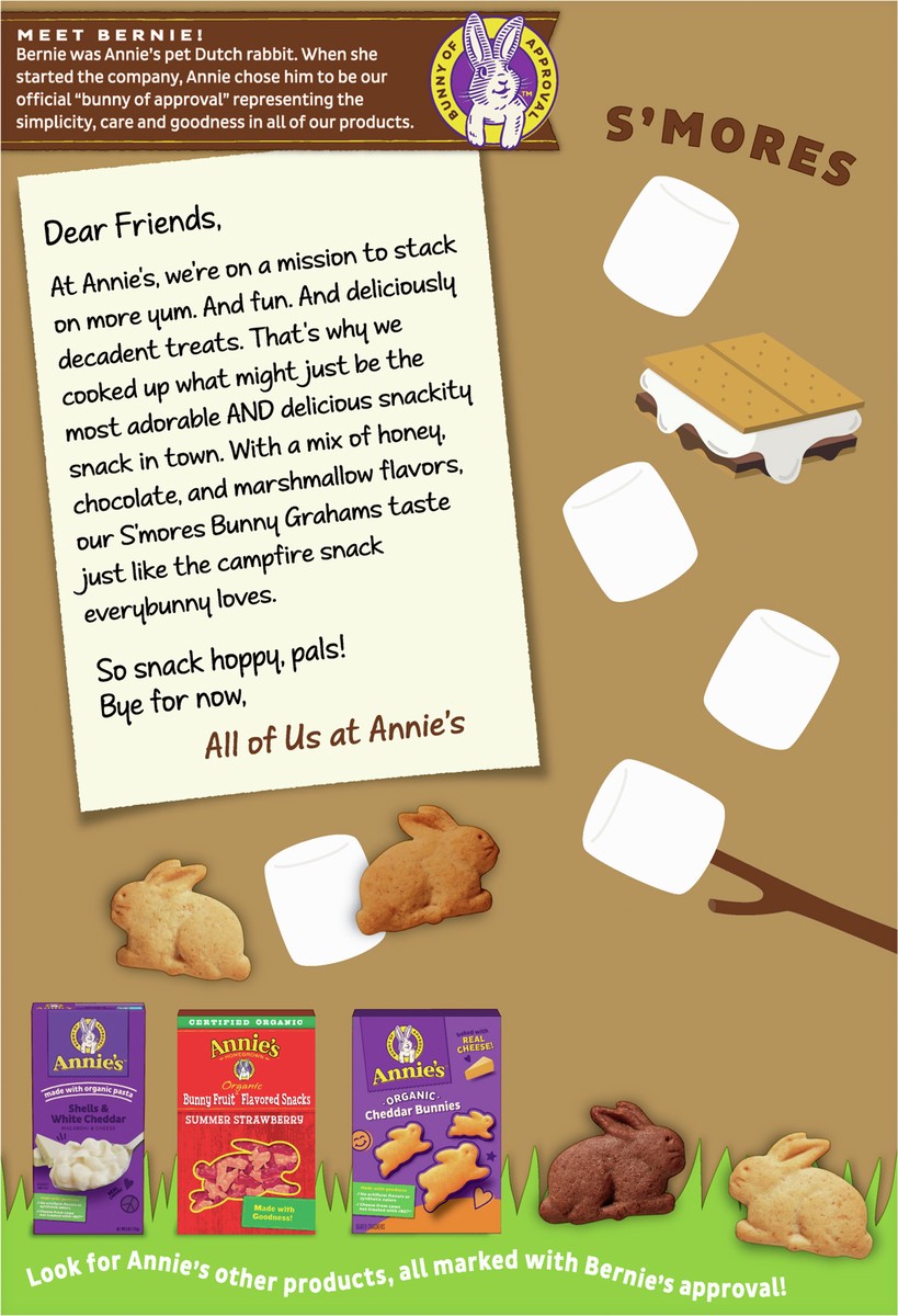 slide 5 of 9, Annie's Organic, Non-GMO Bunny Grahams, Smores, 7.5 oz, 7.5 oz