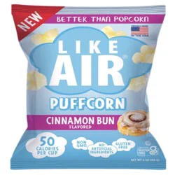 Like Air Cinnamon Bun Flavored Puffcorn 4 oz