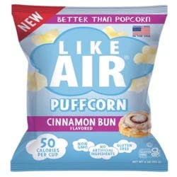 Like Air Cinnamon Bun Flavored Puffcorn 4 oz