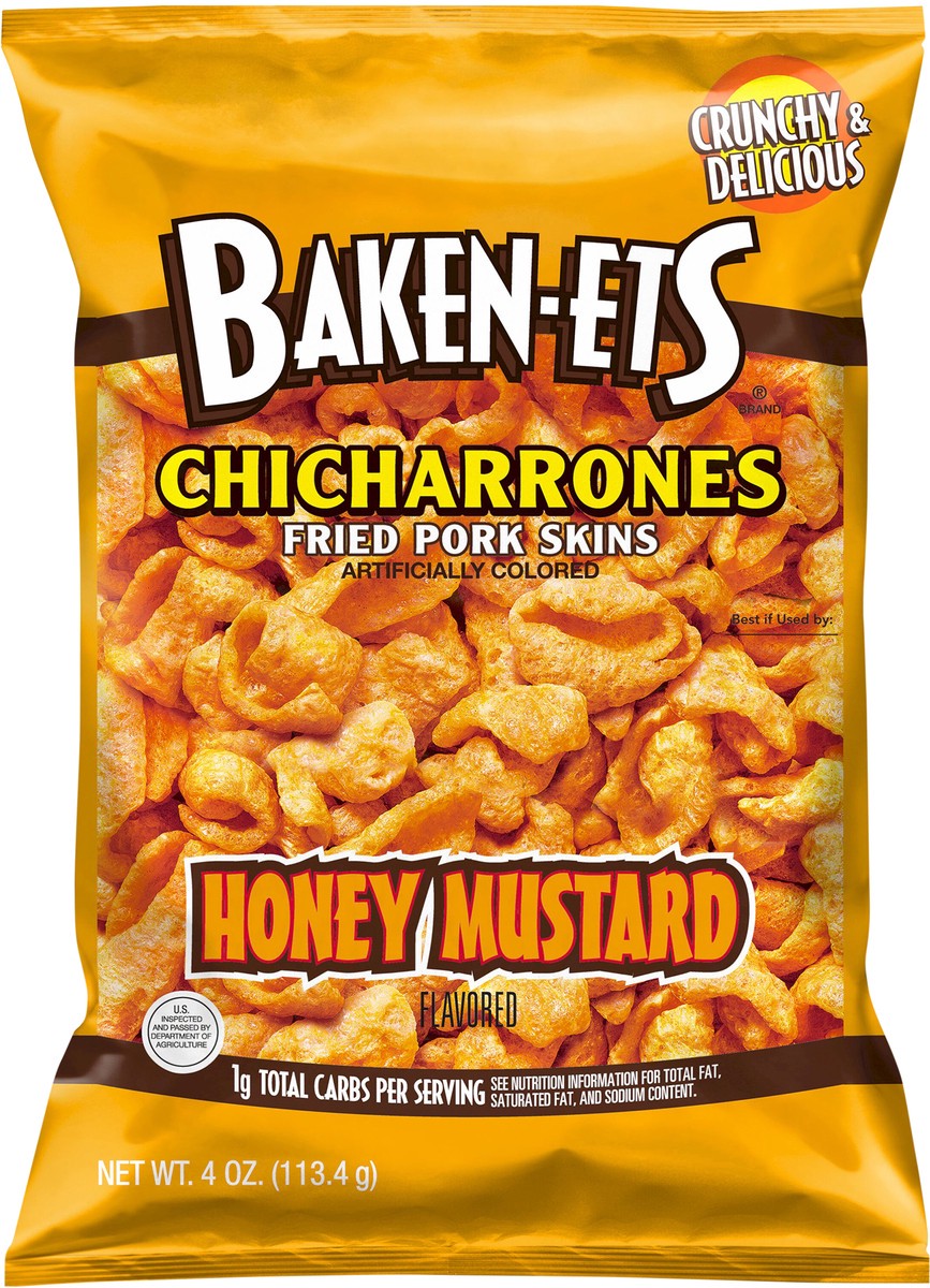 slide 2 of 4, BAKEN-ETS Fried Pork Skins, 4 oz