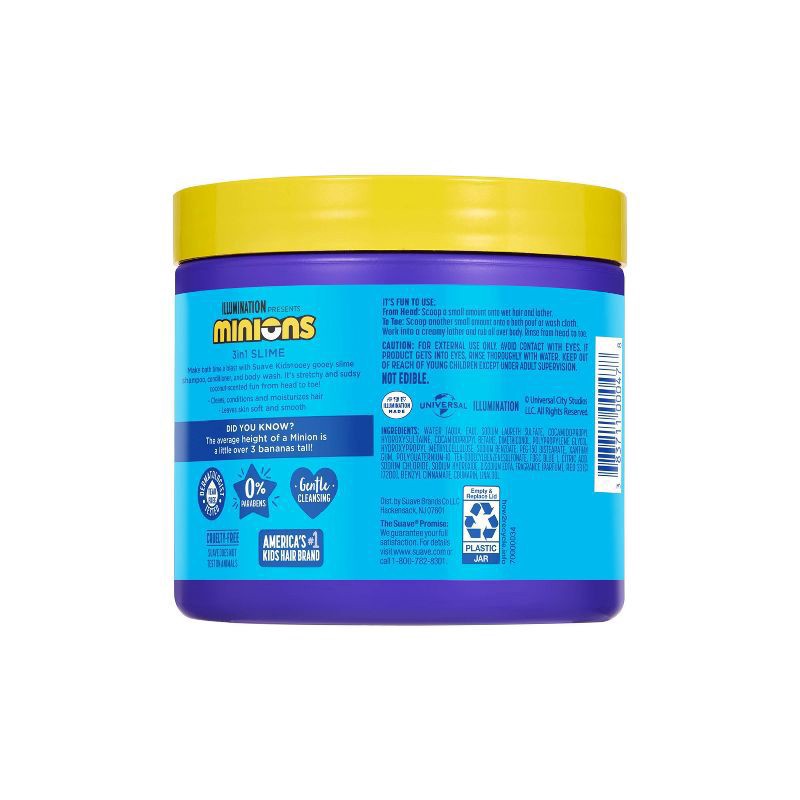 slide 5 of 8, Suave Kids' 3-in-1 Coco-Craze Slime Minions Shampoo and Conditioner - 13.5 fl oz, 13.5 fl oz