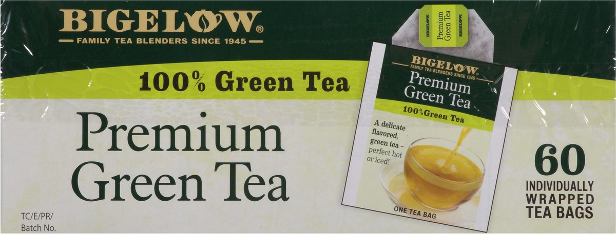 slide 4 of 9, Bigelow Premium Green Tea Bags 60 ct Box, 60 ct