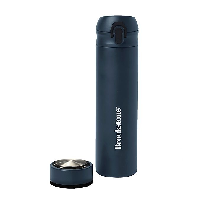 slide 1 of 6, Brookstone Hot & Cold Tumbler - Black, 16 oz