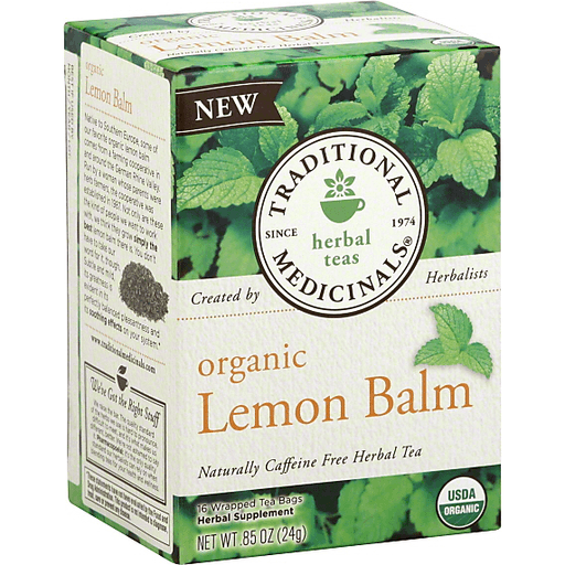 slide 2 of 2, Traditional Medicinals Lemon Balm Organic Tea, 16 ct