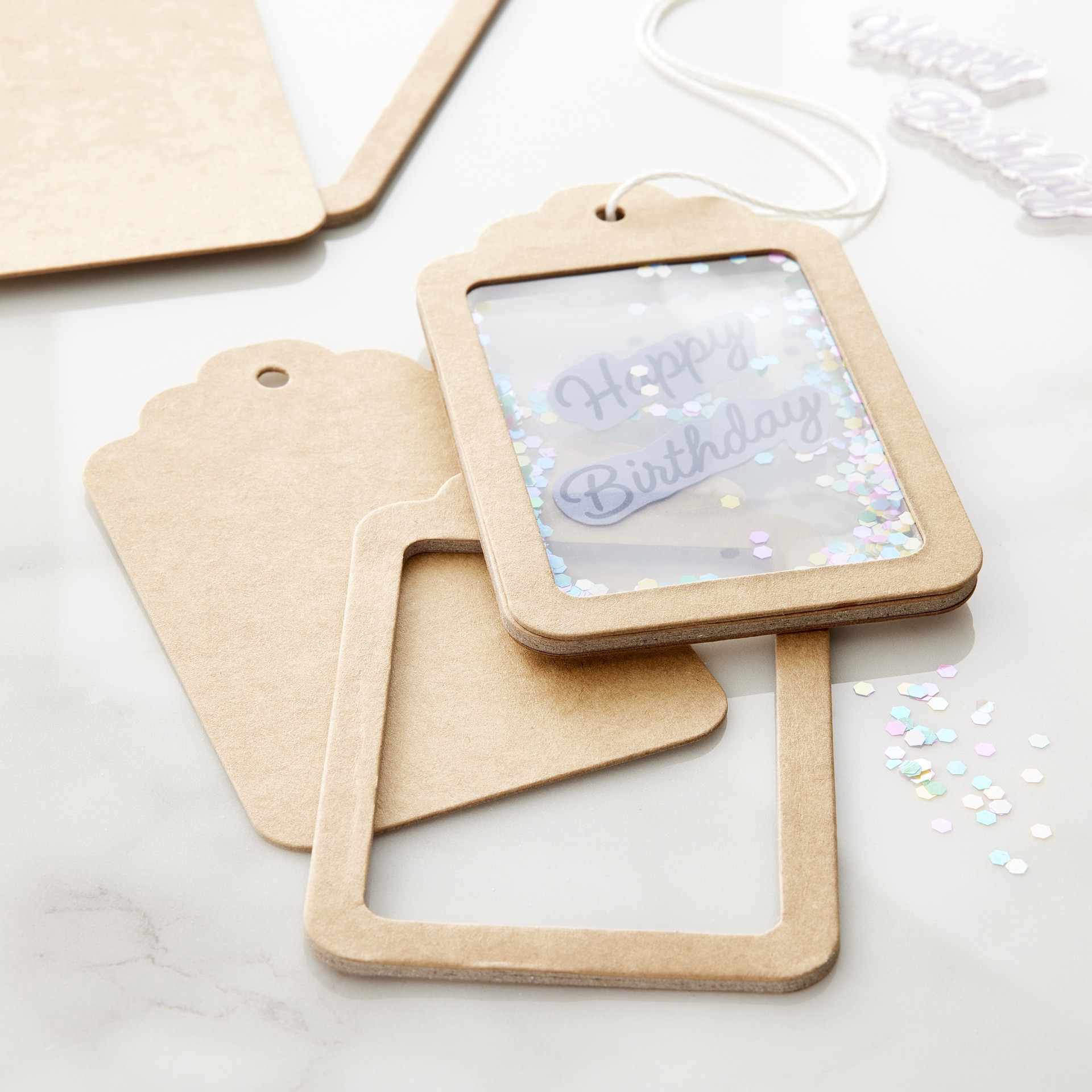 slide 3 of 9, Rounded Standard Shaker Tags Kit By Recollections, 2.75 in x 4.4 in