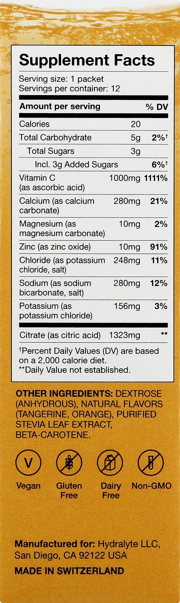 slide 5 of 13, Hydralyte Electrolyte Hydration Powder Sticks Citrus, 12 ct