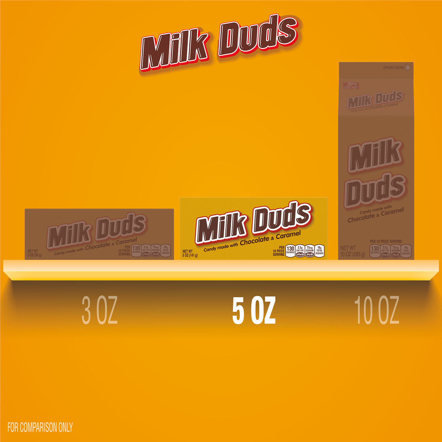 slide 5 of 8, Milk Duds Chocolate Candy, Milk Chocolate, Caramel, 5 oz