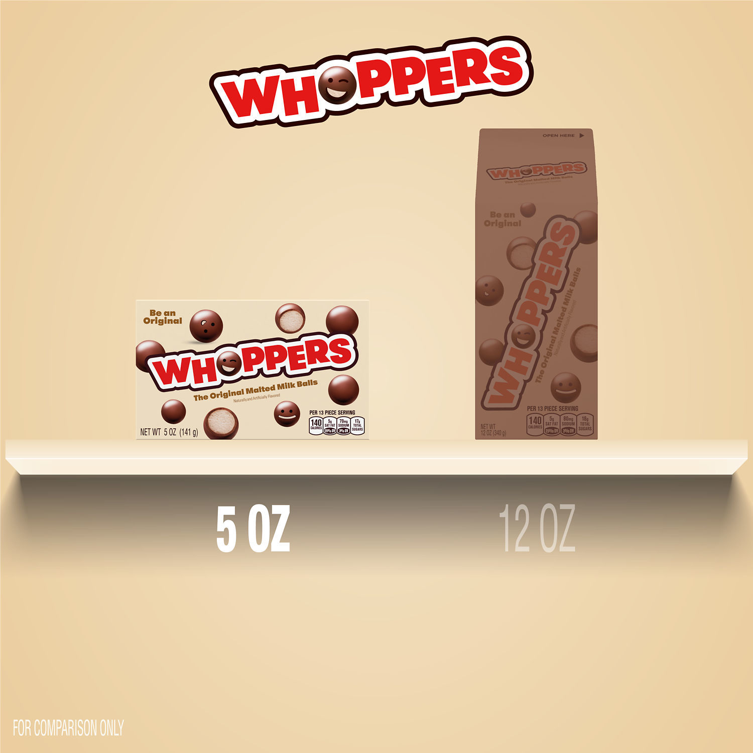 slide 5 of 8, Whoppers Malted Milk Balls, 5 oz
